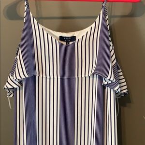 Stripe blue dress never worn